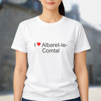 T-shirt I love albaret-le-comtal