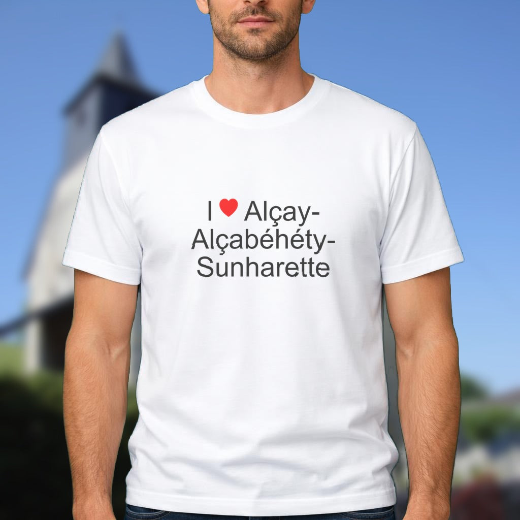T-shirt I love alçay-alçabéhéty-sunharette