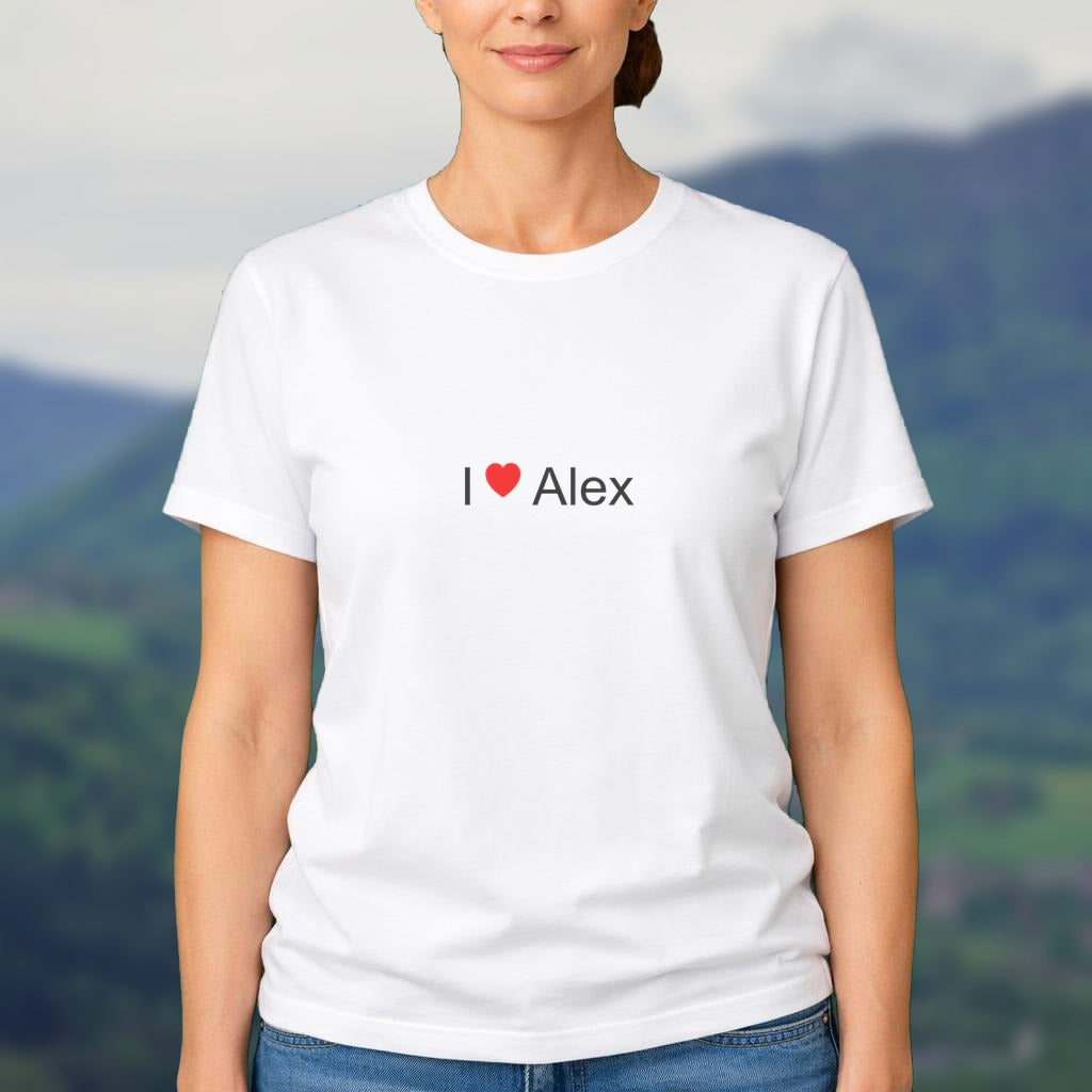 T-shirt I love alex