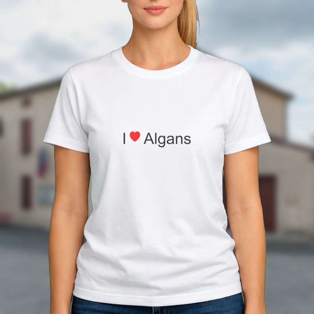 T-shirt I love algans