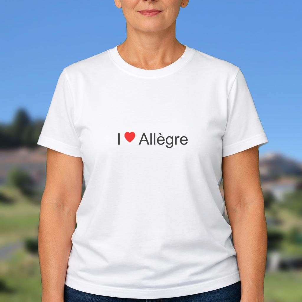 T-shirt I love allègre