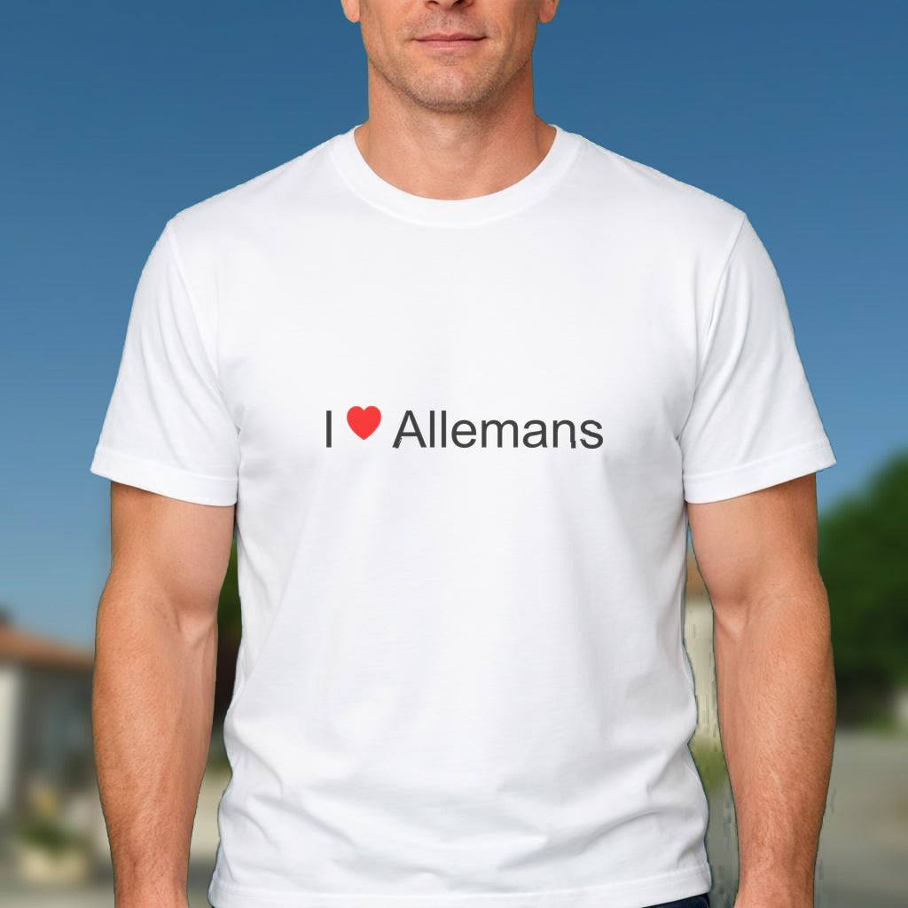 T-shirt I love allemans