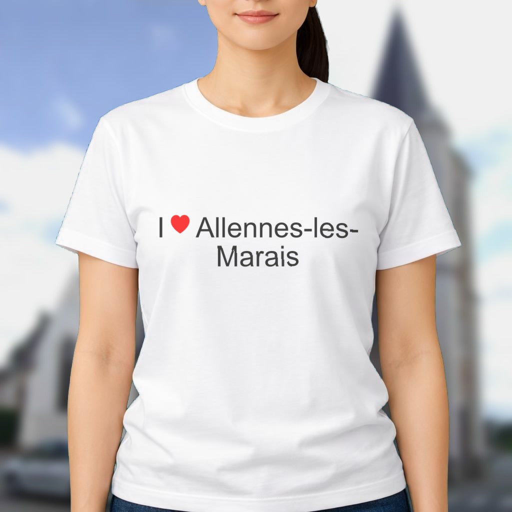 T-shirt I love allennes-les-marais
