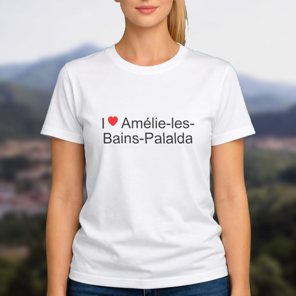 T-shirt I love amélie-les-bains-palalda