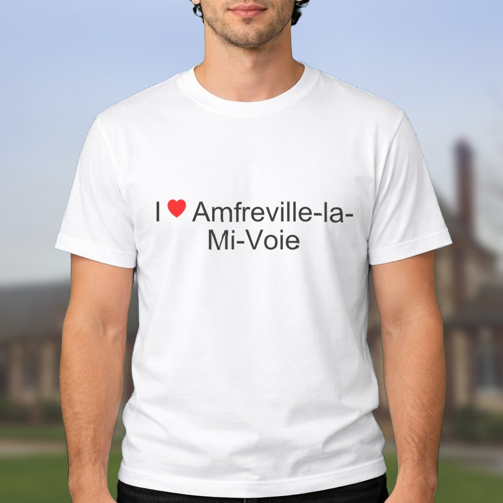 T-shirt I love amfreville-la-mi-voie