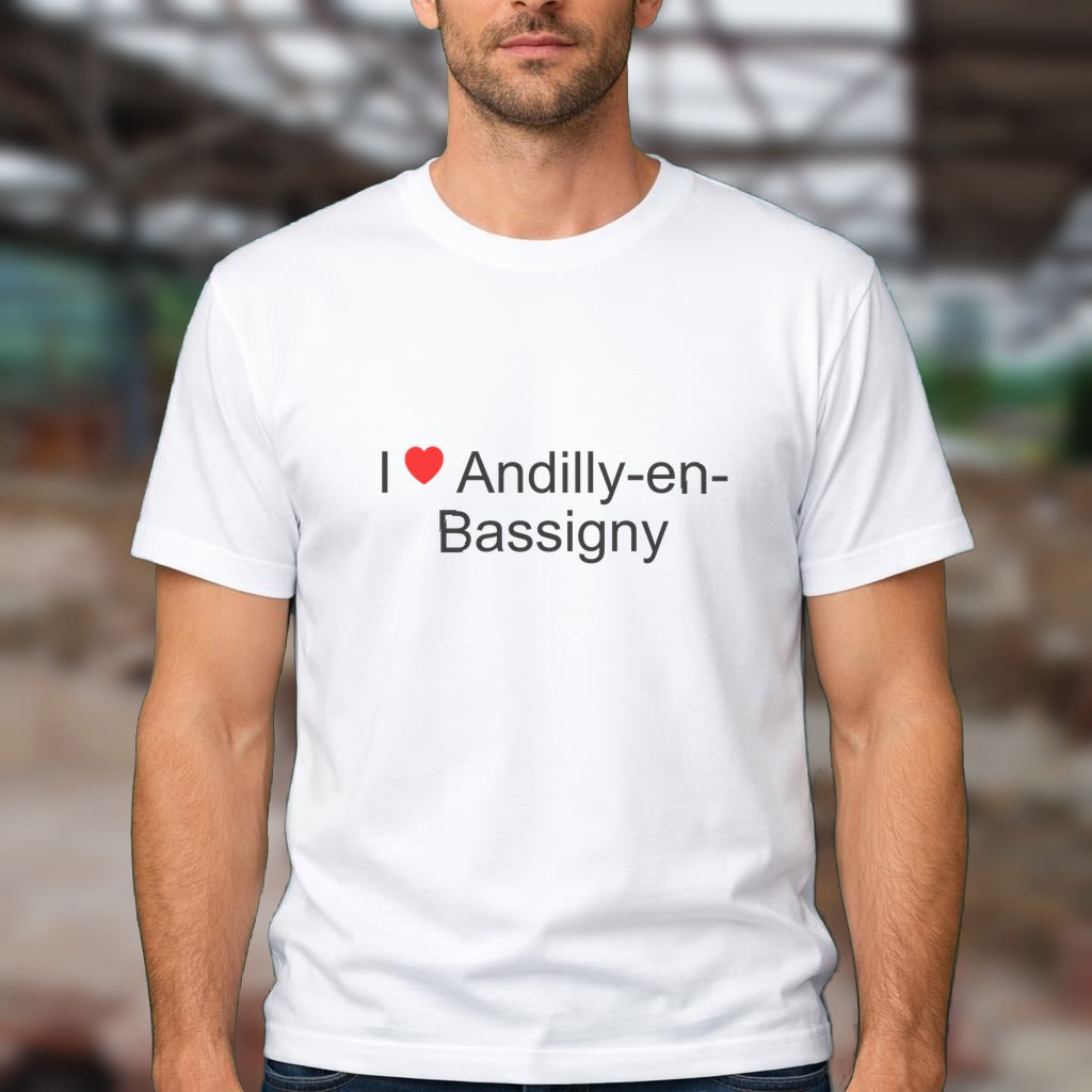 T-shirt I love andilly-en-bassigny