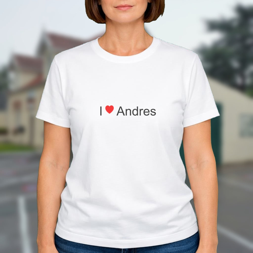 T-shirt I love andres