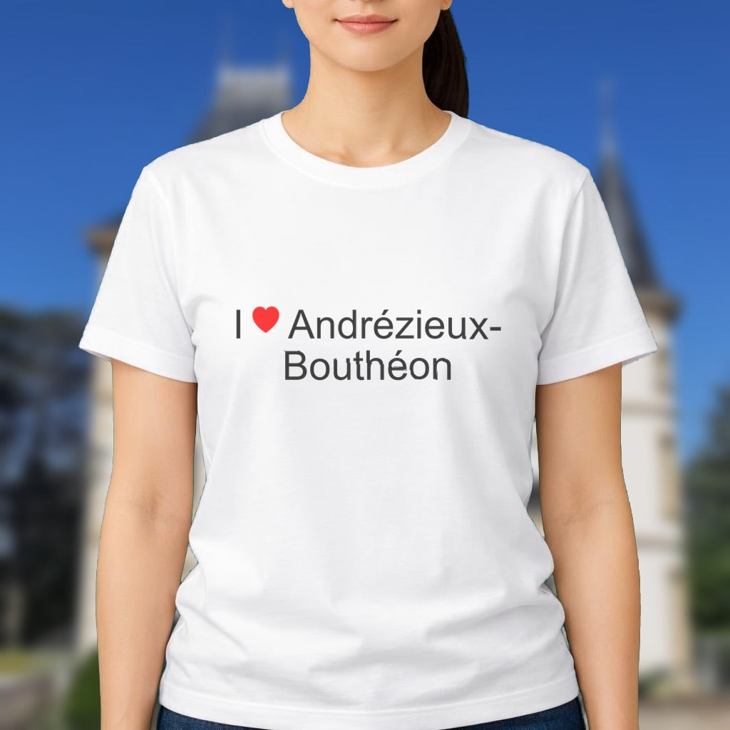 T-shirt I love andrézieux-bouthéon