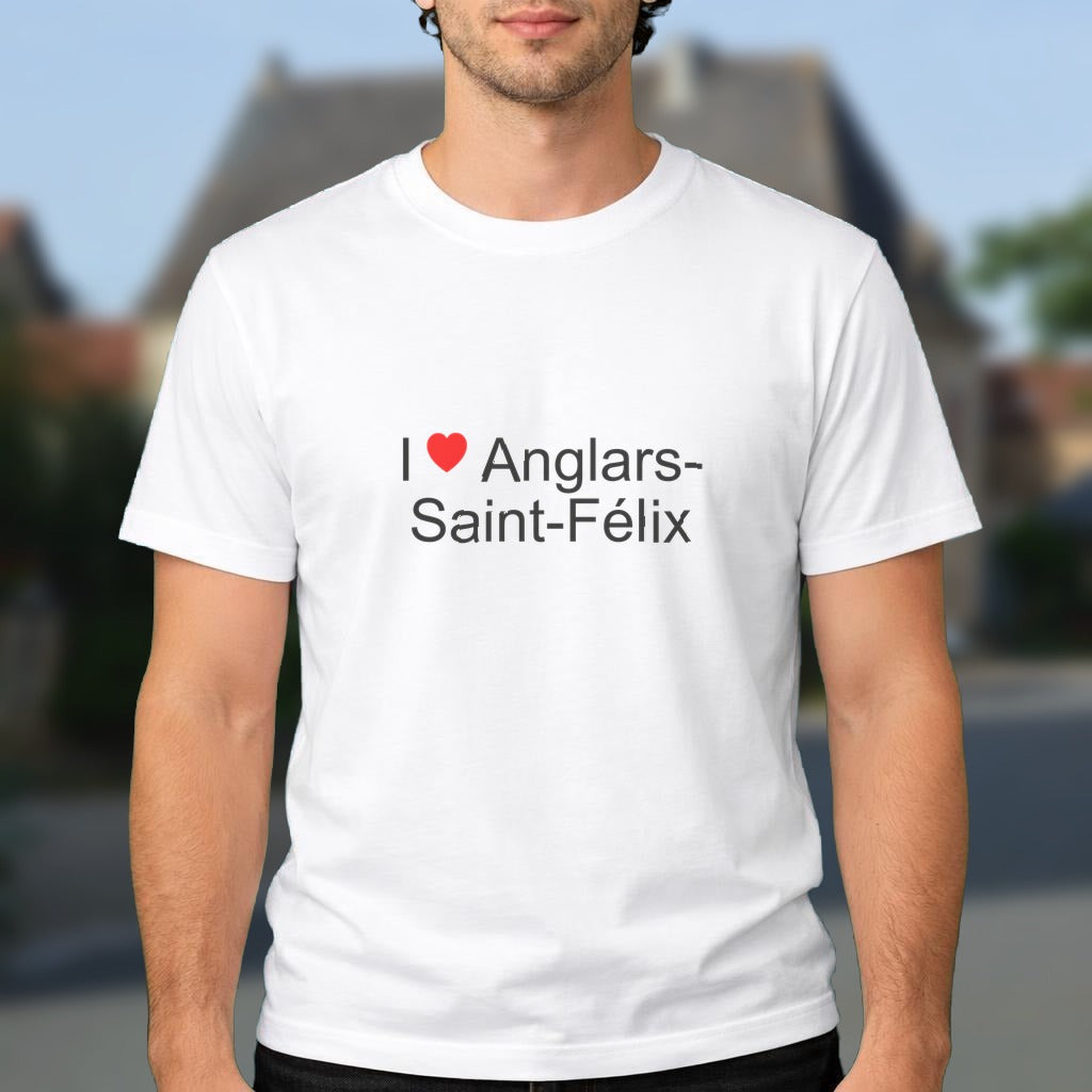 T-shirt I love anglars-saint-félix