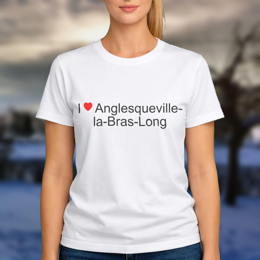 T-shirt I love anglesqueville-la-bras-long