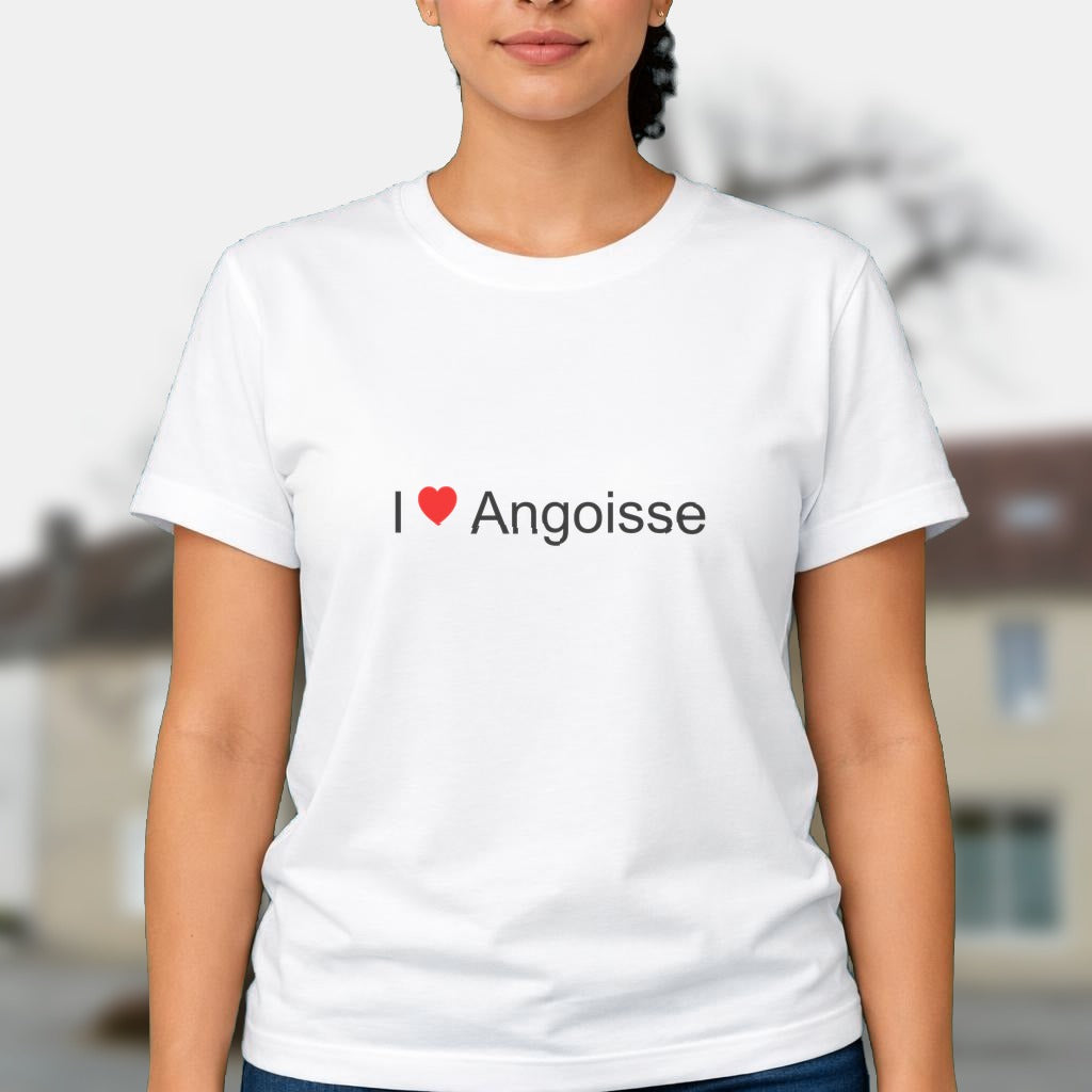 T-shirt I love angoisse