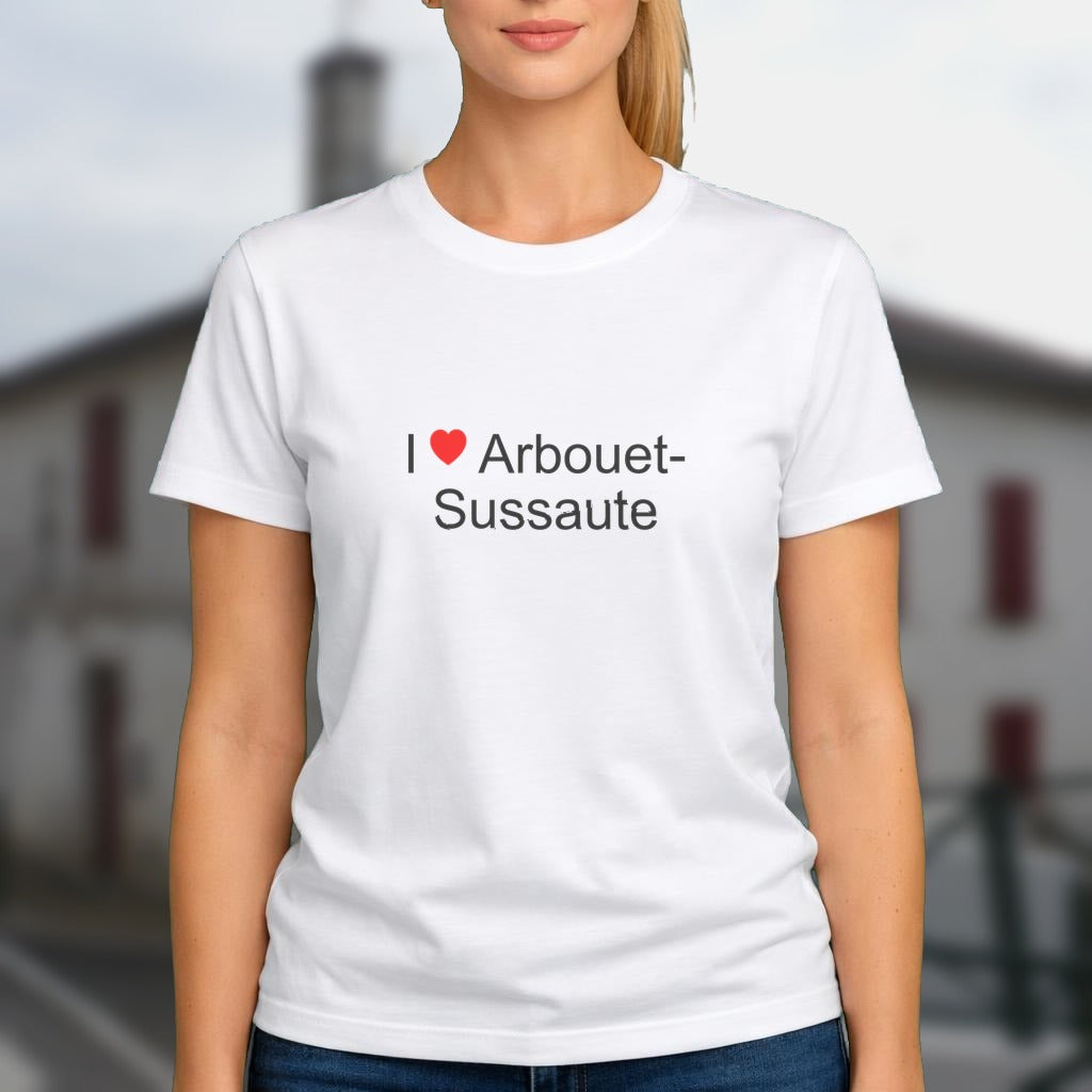 T-shirt I love arbouet-sussaute