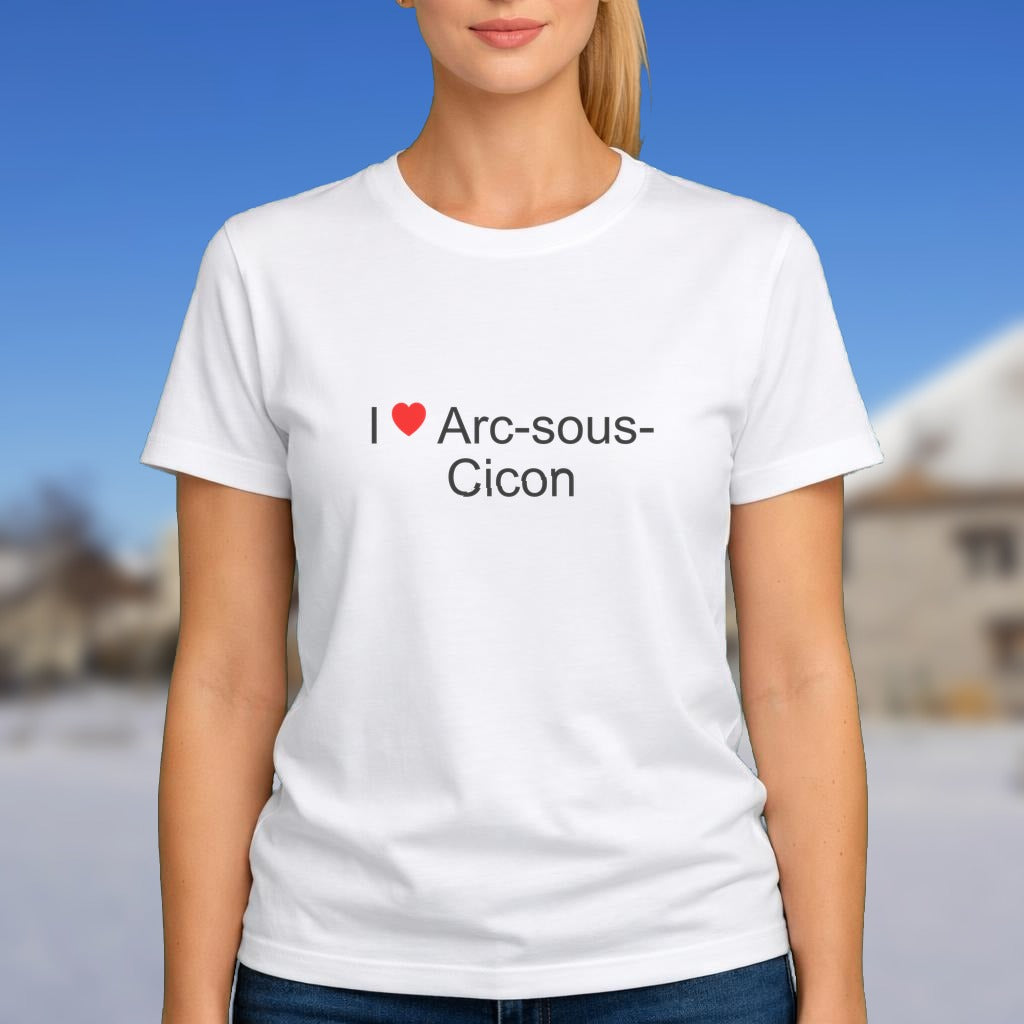 T-shirt I love arc-sous-cicon