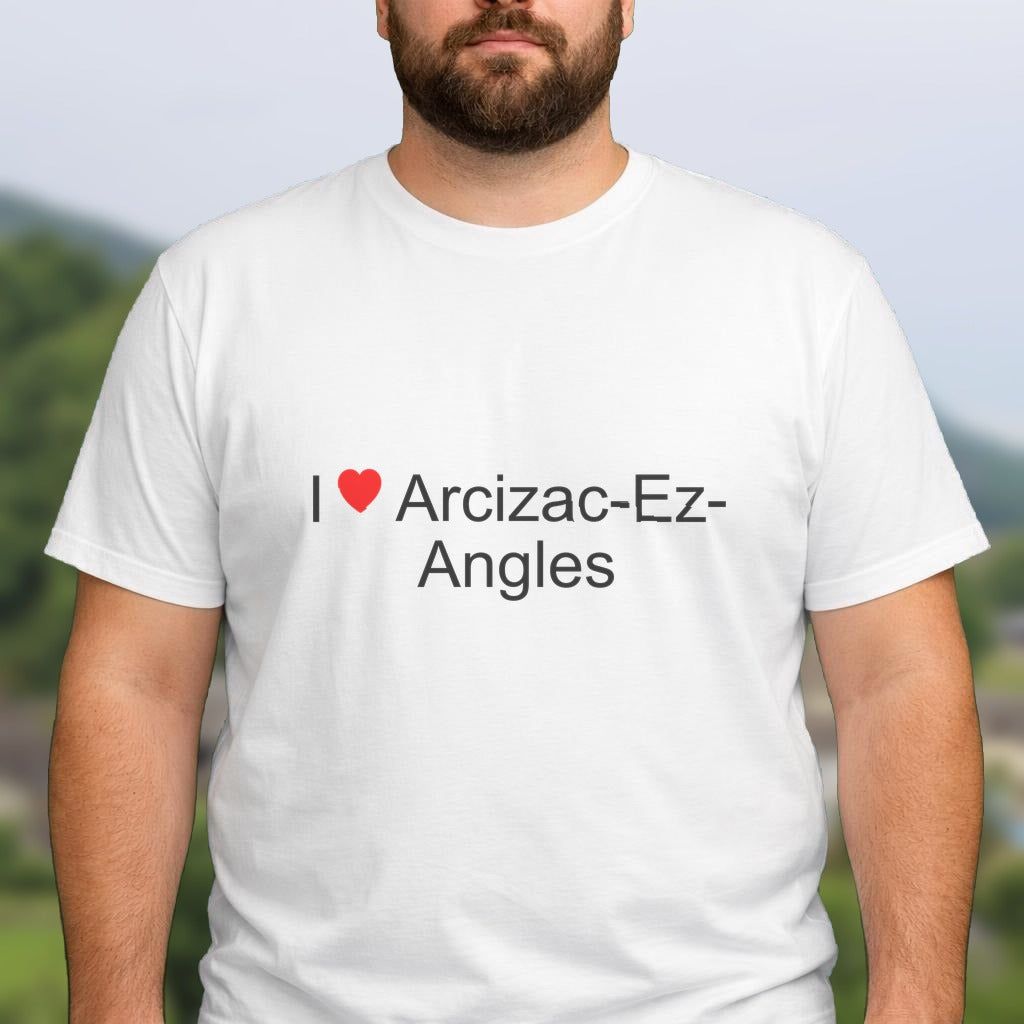 T-shirt I love arcizac-ez-angles