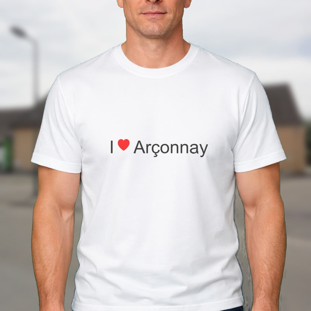 T-shirt I love arçonnay