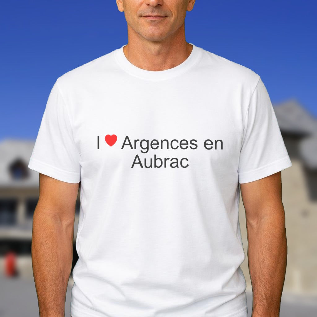 T-shirt I love argences en aubrac