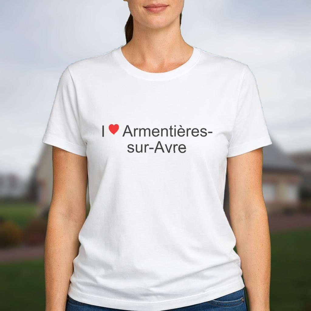 T-shirt I love armentières-sur-avre