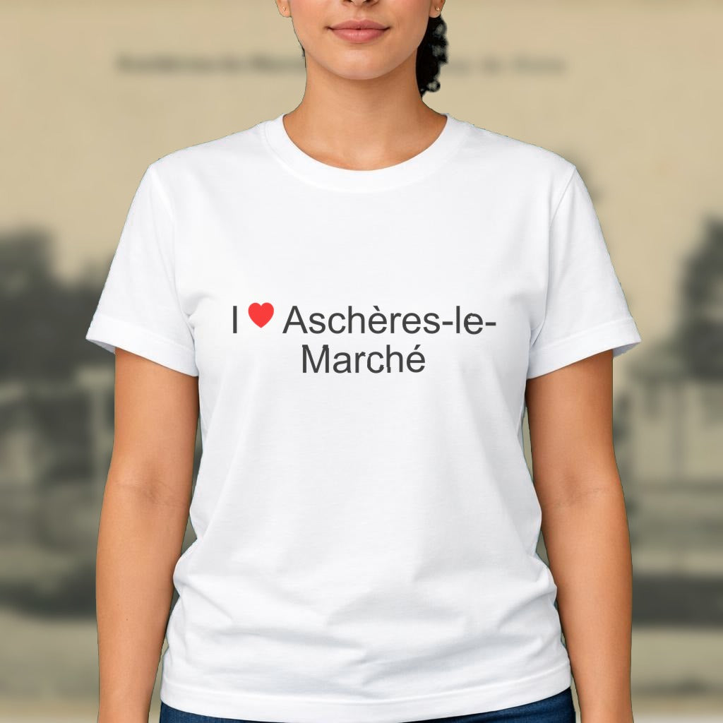 T-shirt I love aschères-le-marché