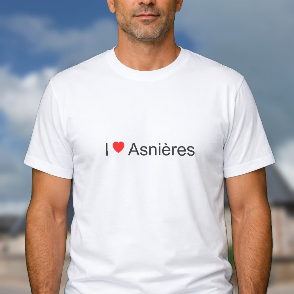 T-shirt I love asnières