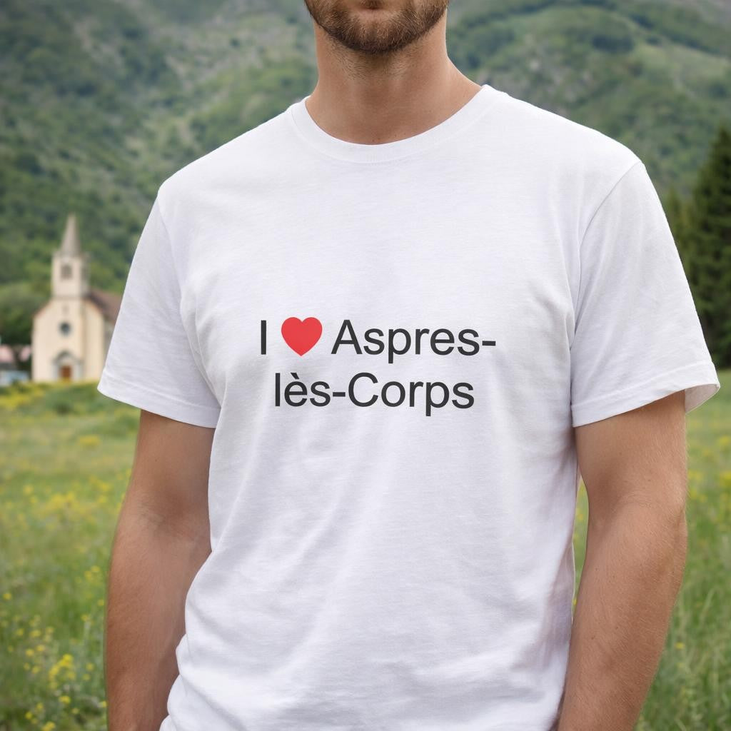 T-shirt I love aspres-lès-corps