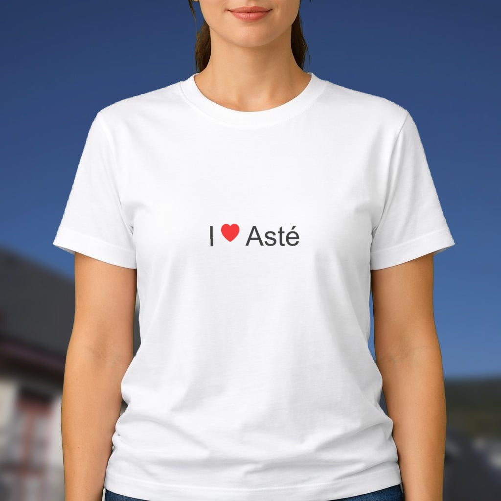 T-shirt I love asté