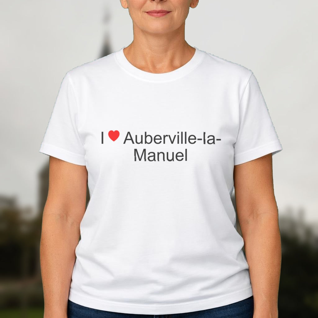 T-shirt I love auberville-la-manuel