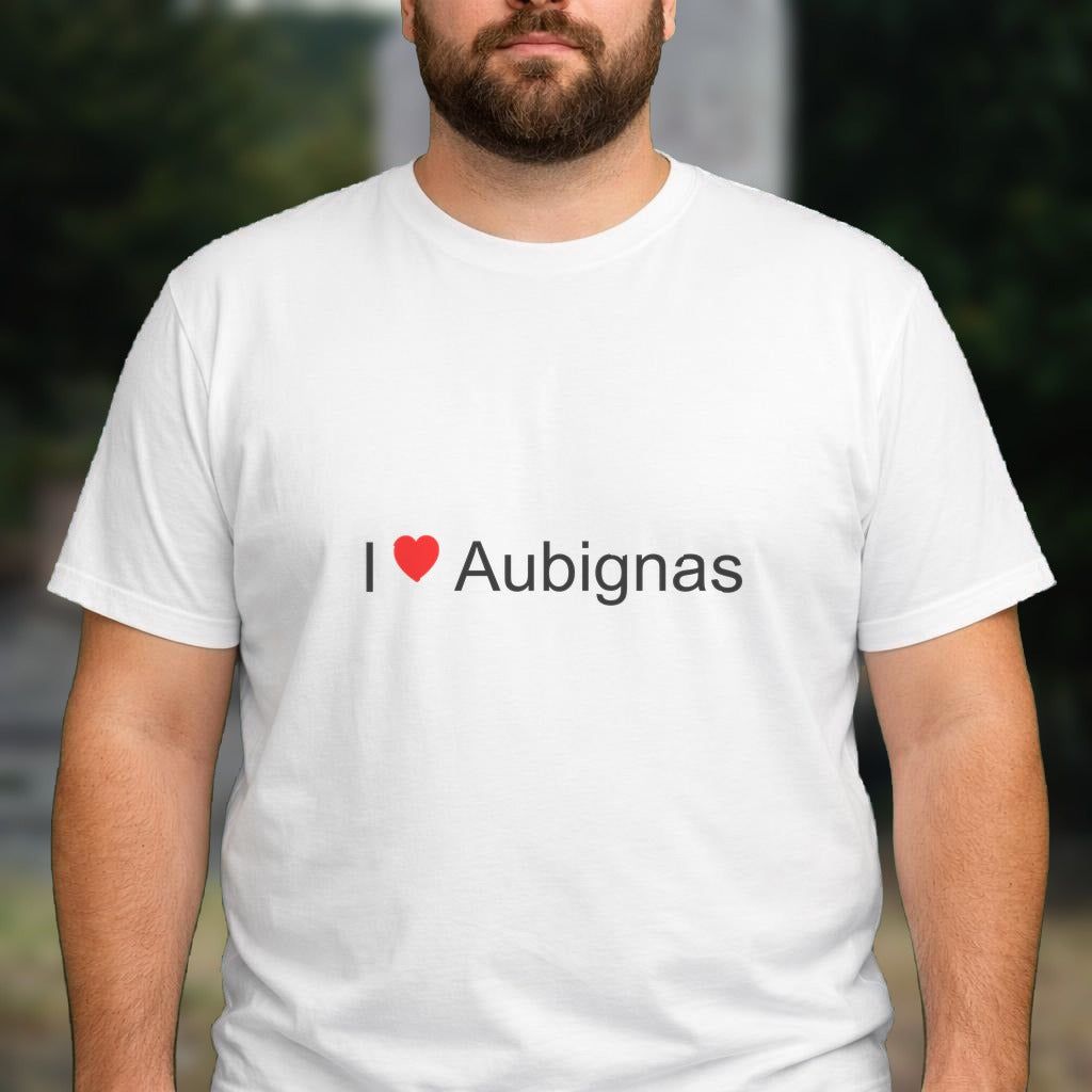 T-shirt I love aubignas