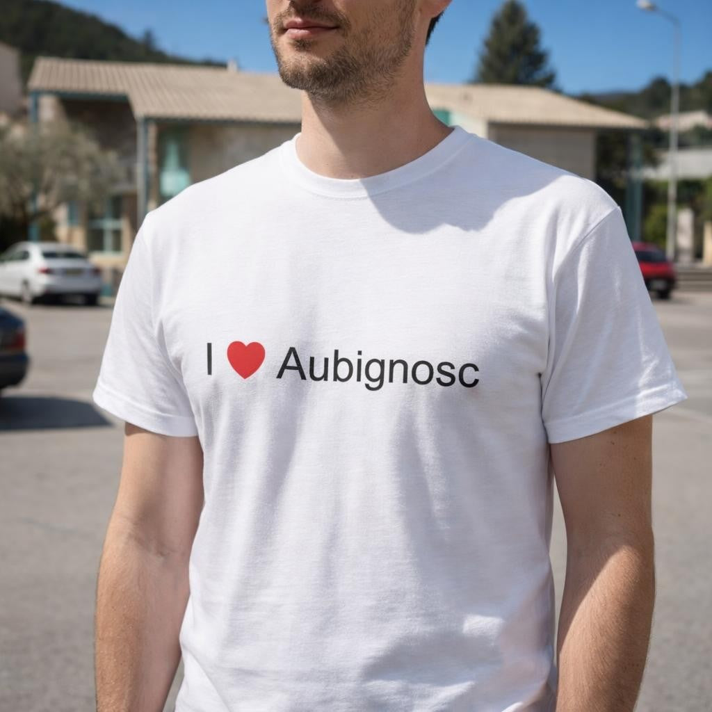 T-shirt I love aubignosc