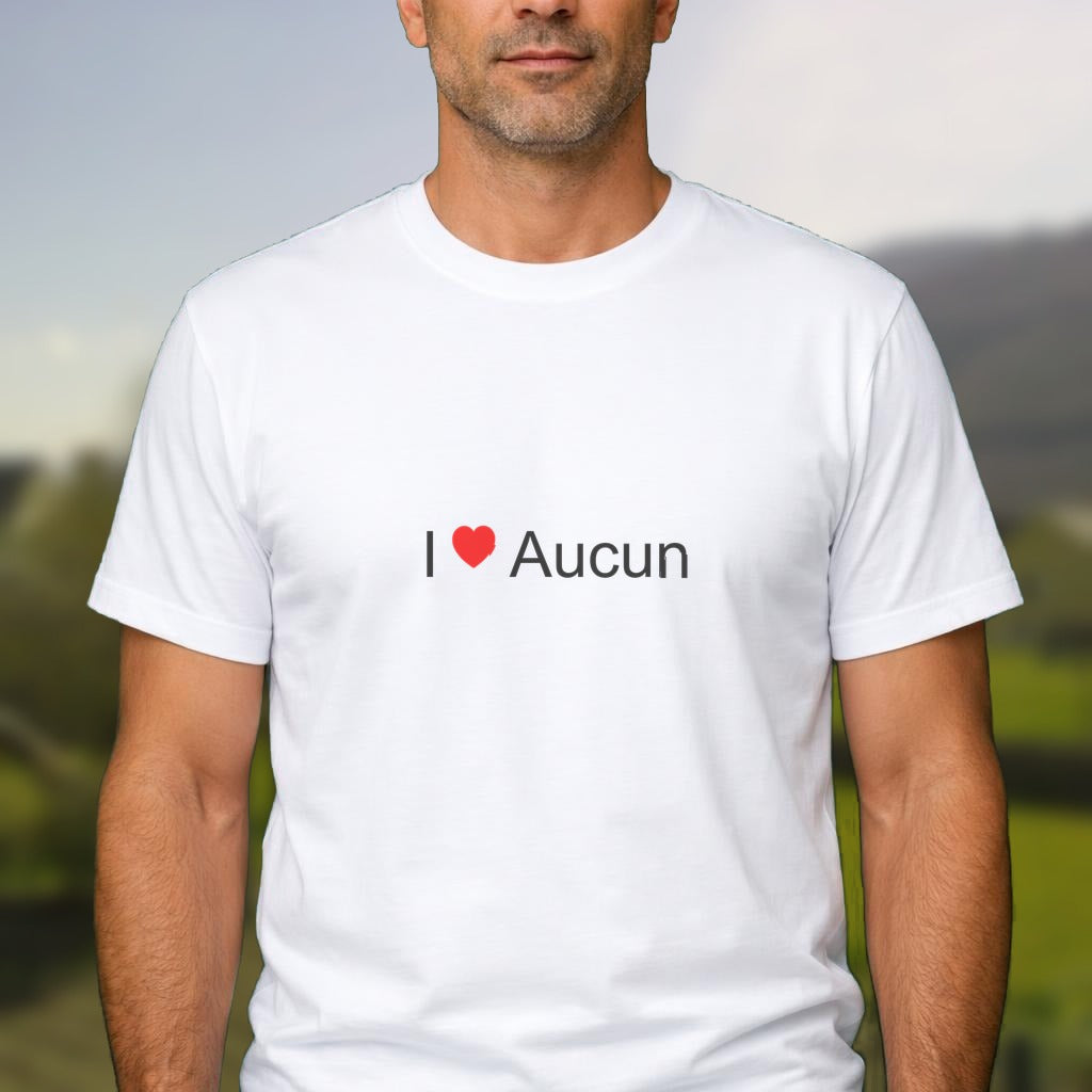 T-shirt I love aucun