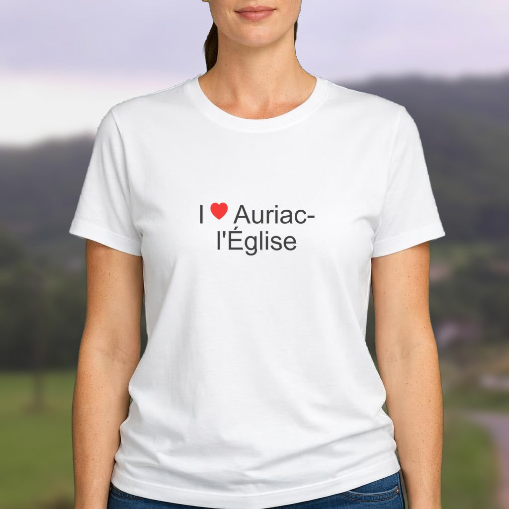 T-shirt I love auriac-l'église