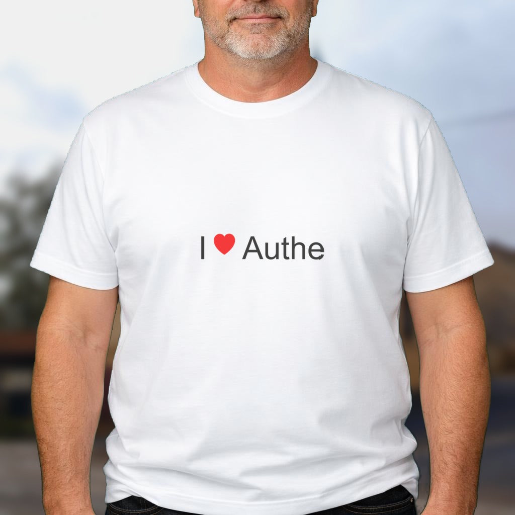 T-shirt I love authe