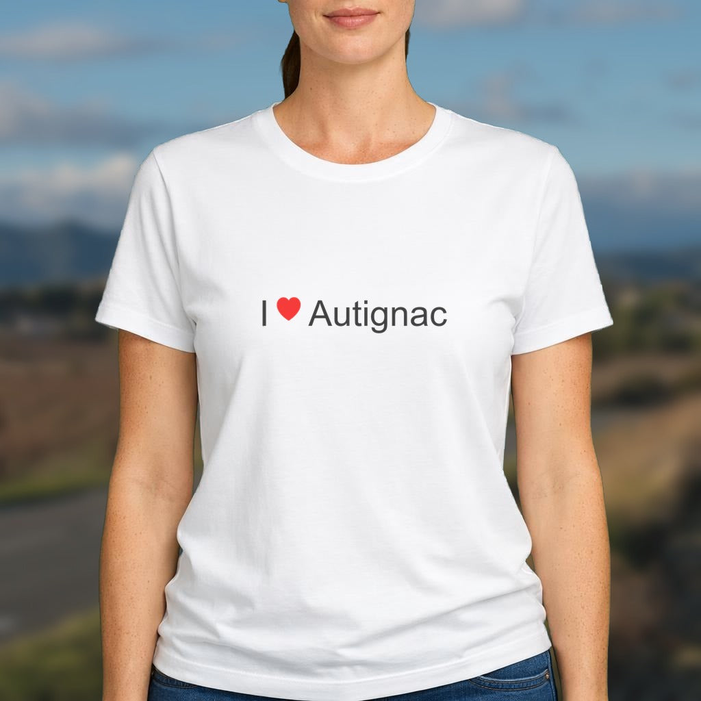 T-shirt I love autignac