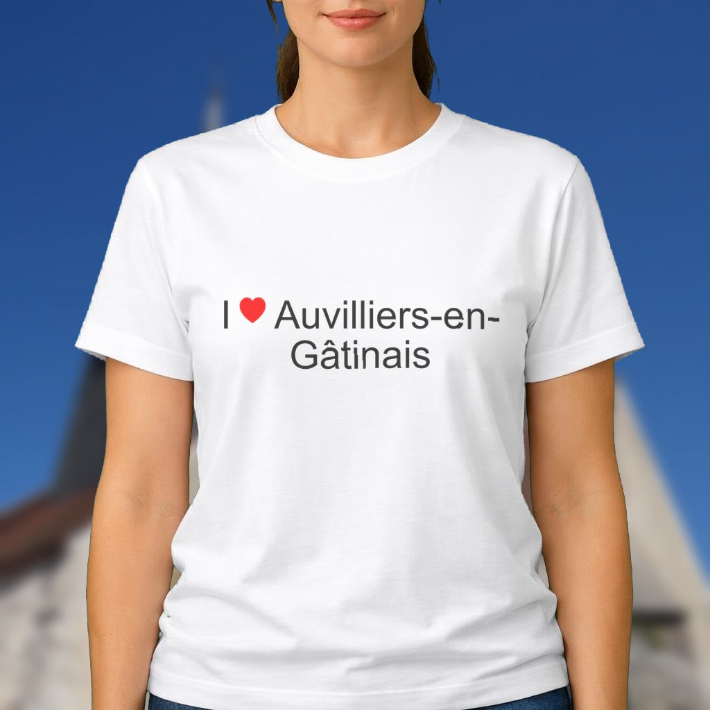 T-shirt I love auvilliers-en-gâtinais