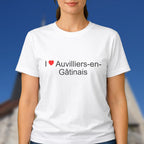 T-shirt I love auvilliers-en-gâtinais
