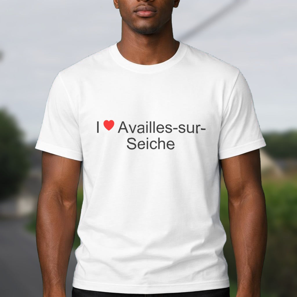 T-shirt I love availles-sur-seiche