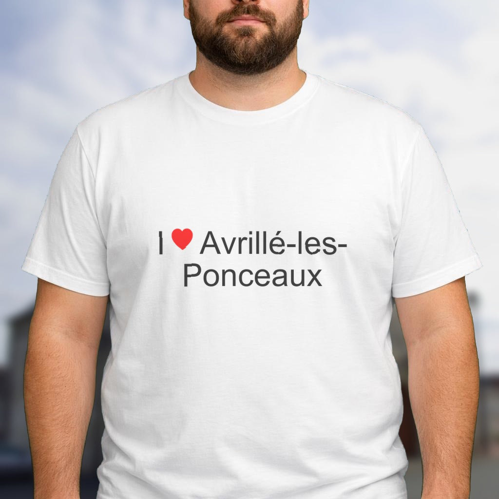 T-shirt I love avrillé-les-ponceaux