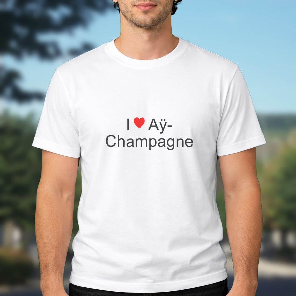 T-shirt I love aÿ-champagne