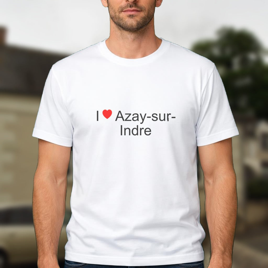 T-shirt I love azay-sur-indre