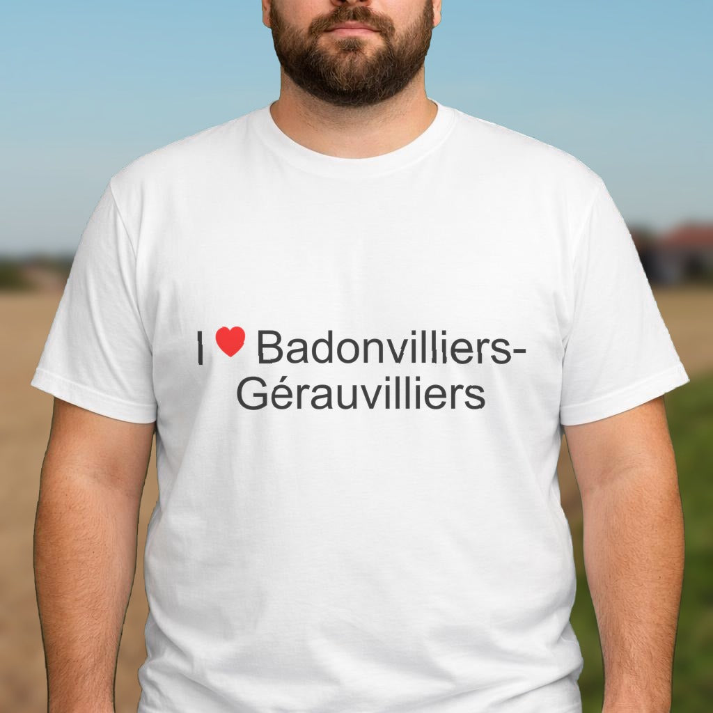 T-shirt I love badonvilliers-gérauvilliers