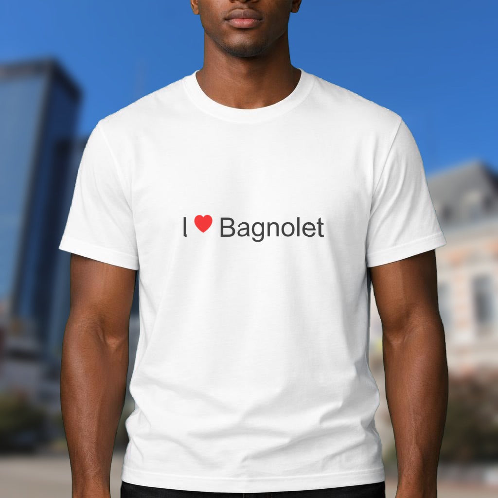 T-shirt I love bagnolet