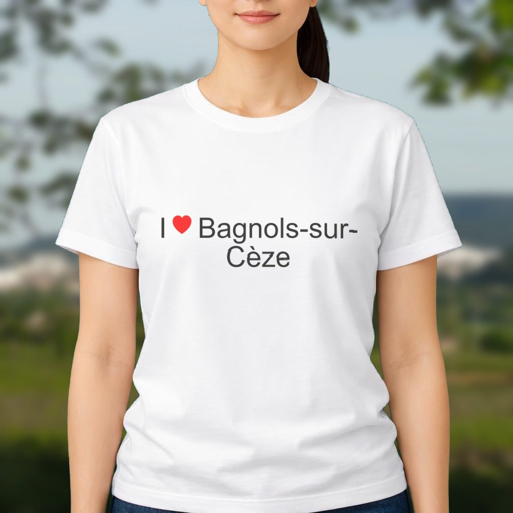T-shirt I love bagnols-sur-cèze