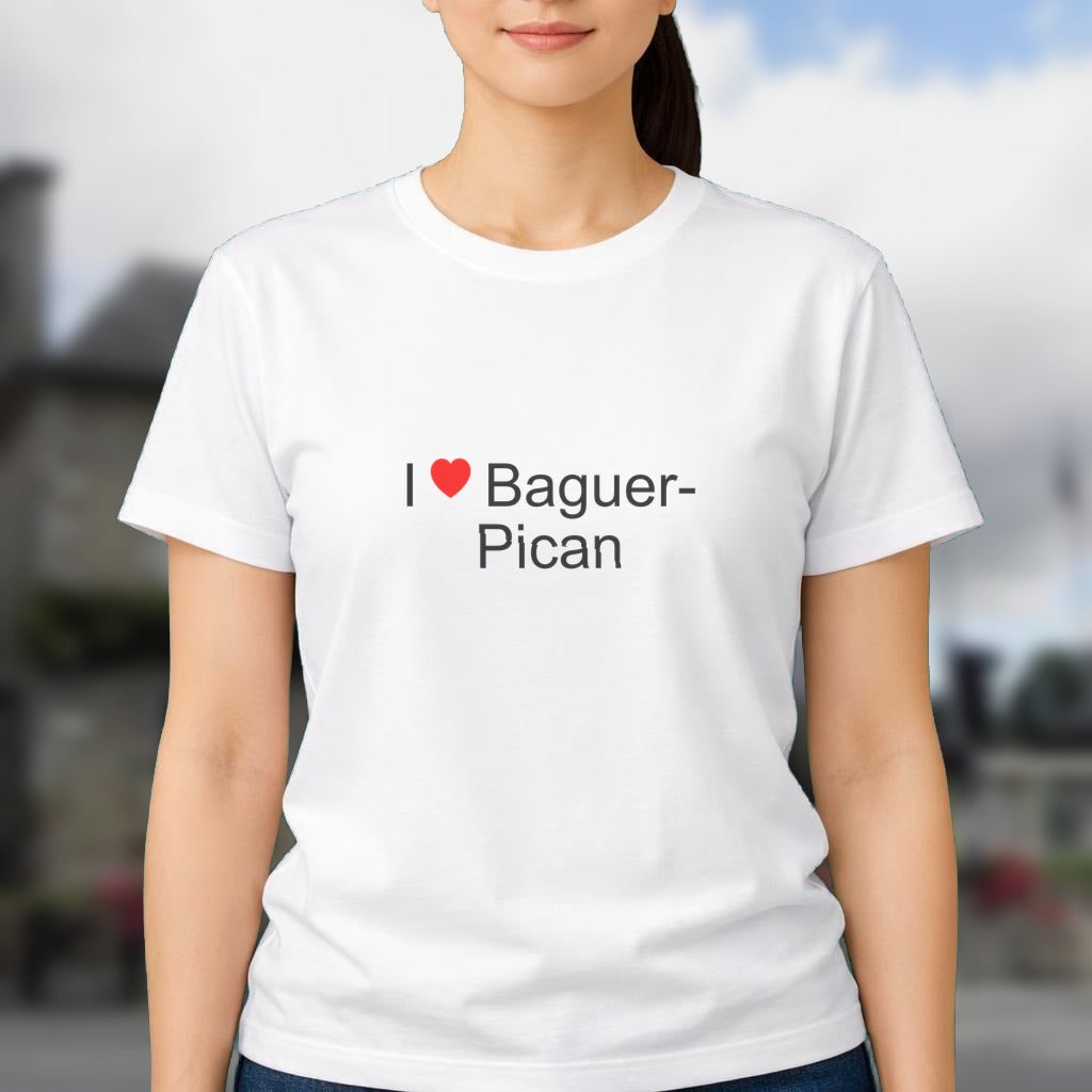 T-shirt I love baguer-pican