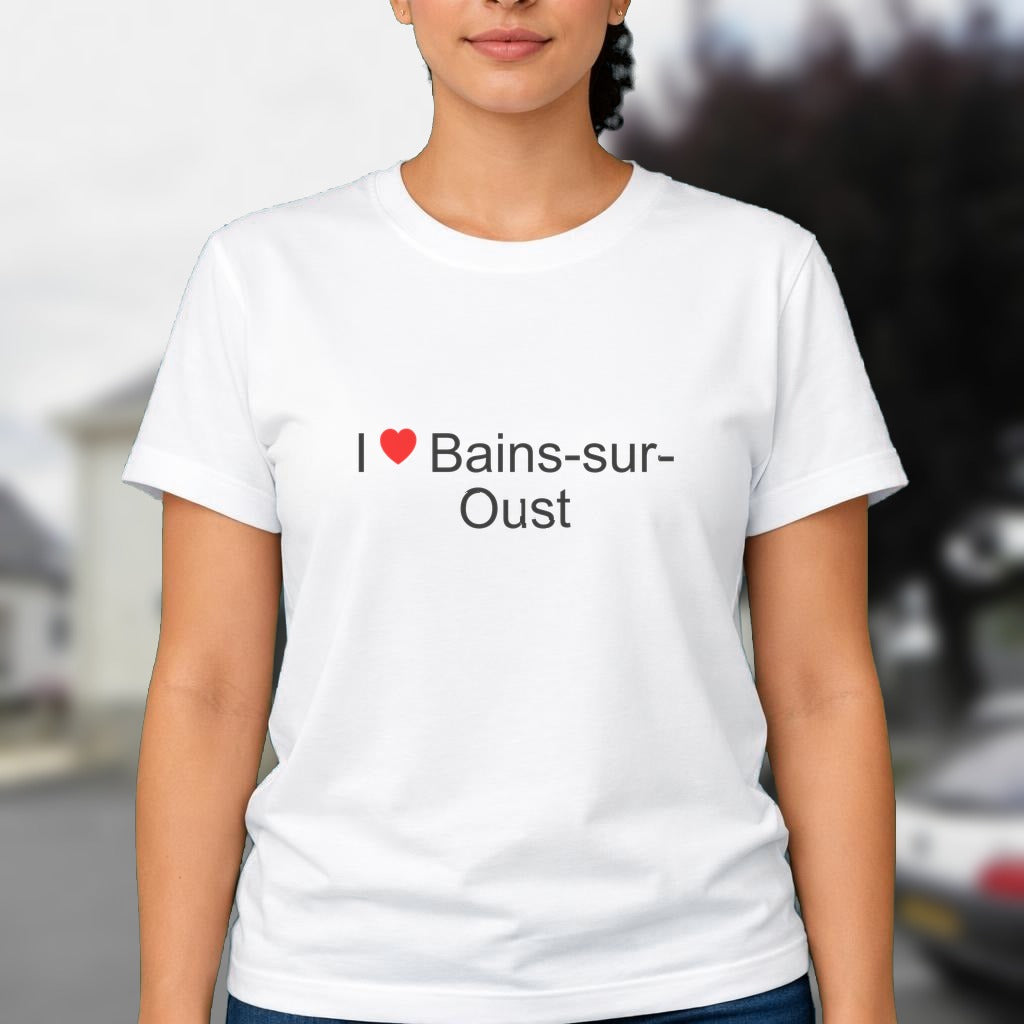 T-shirt I love bains-sur-oust