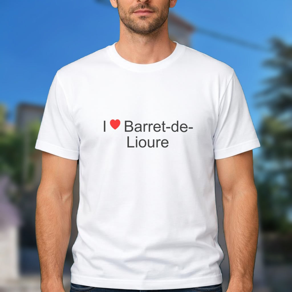 T-shirt I love barret-de-lioure