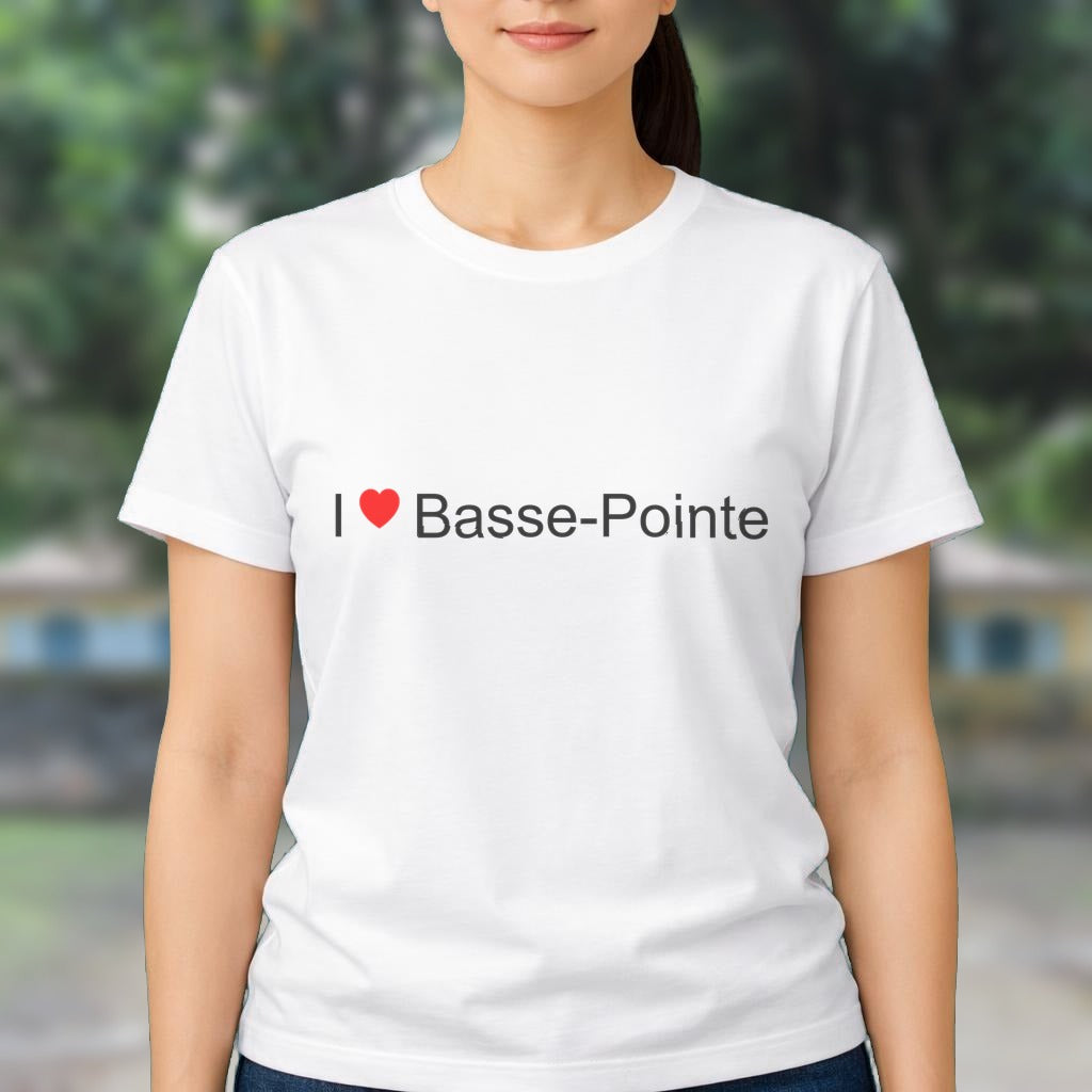 T-shirt I love basse-pointe