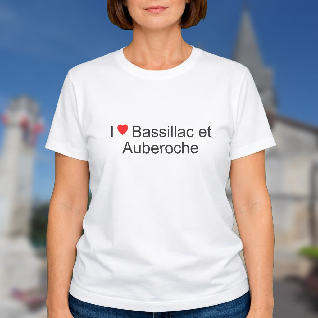T-shirt I love bassillac et auberoche