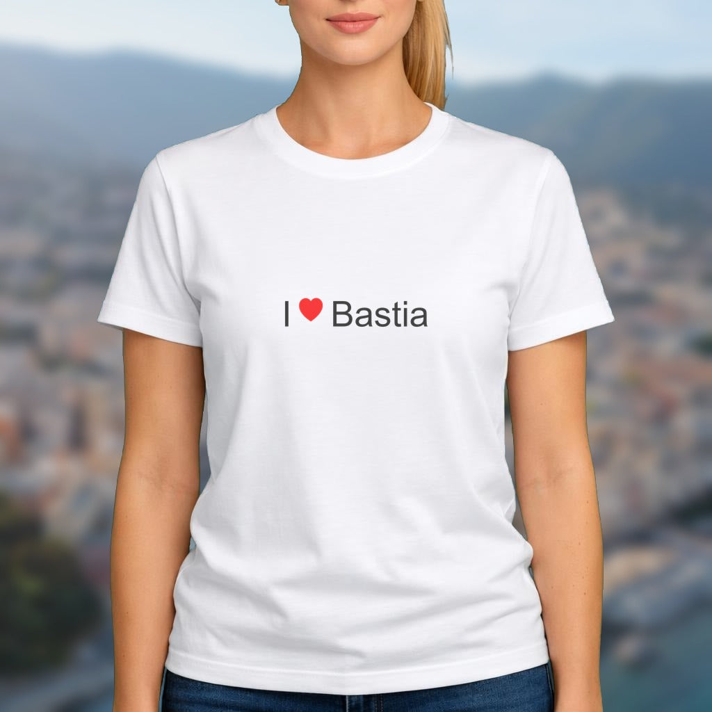 T-shirt I love bastia