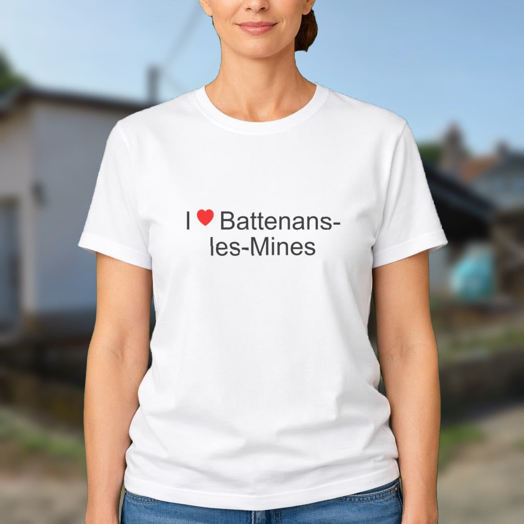 T-shirt I love battenans-les-mines