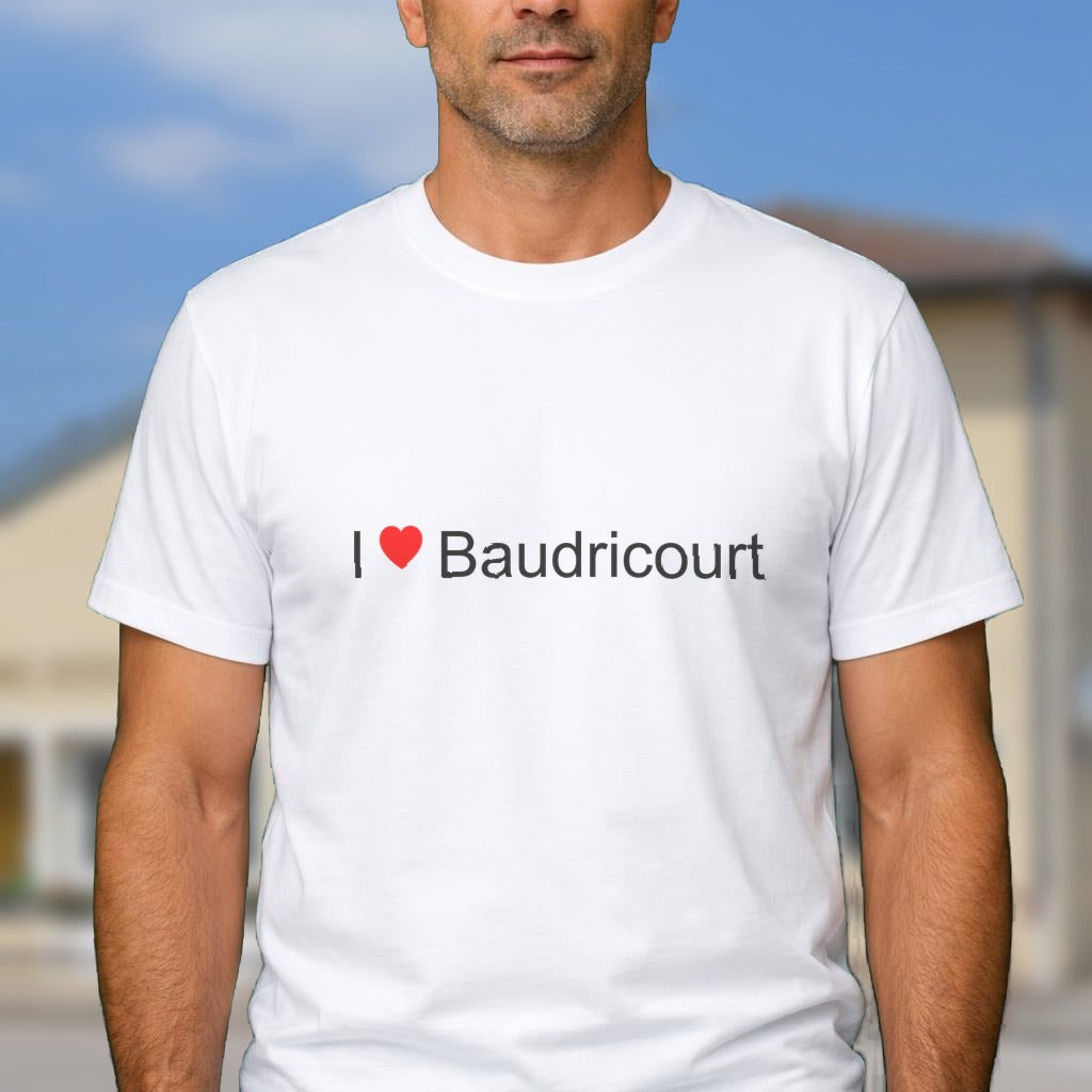 T-shirt I love baudricourt