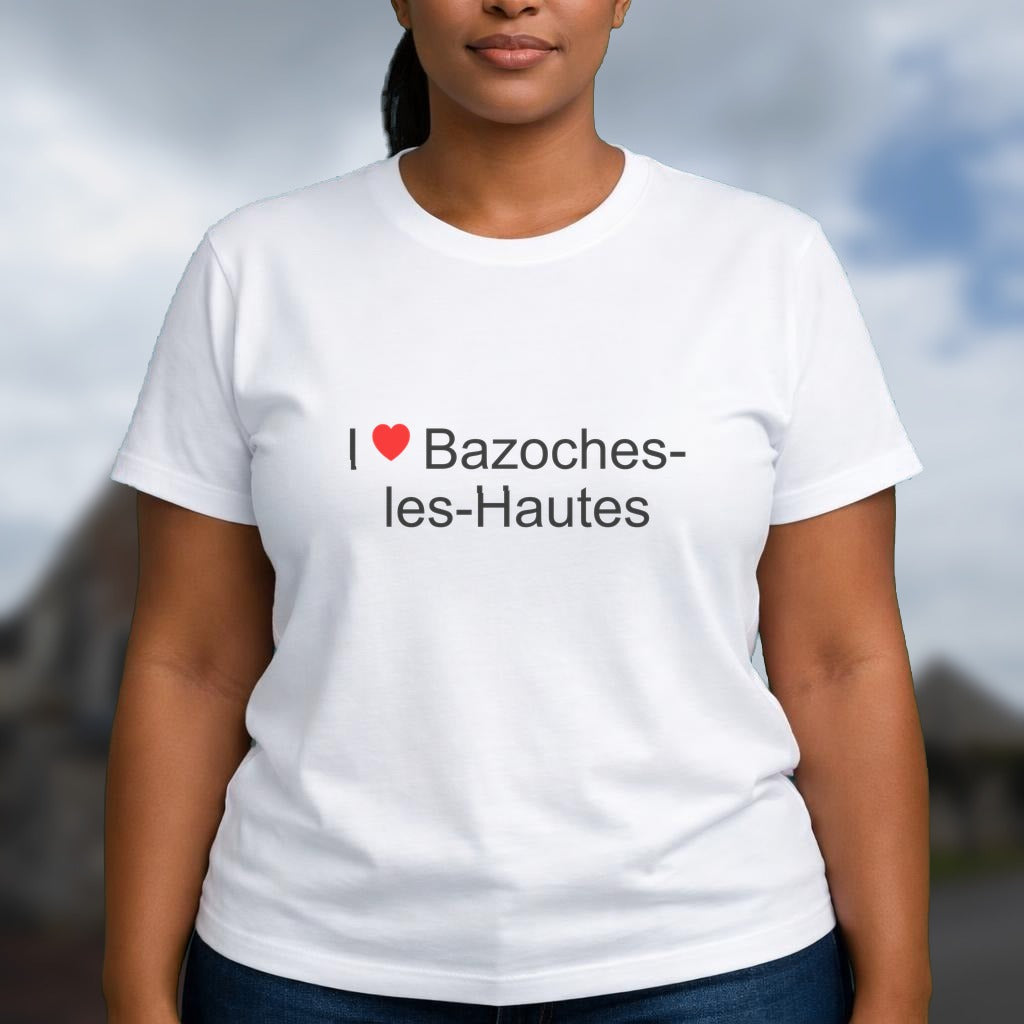 T-shirt I love bazoches-les-hautes